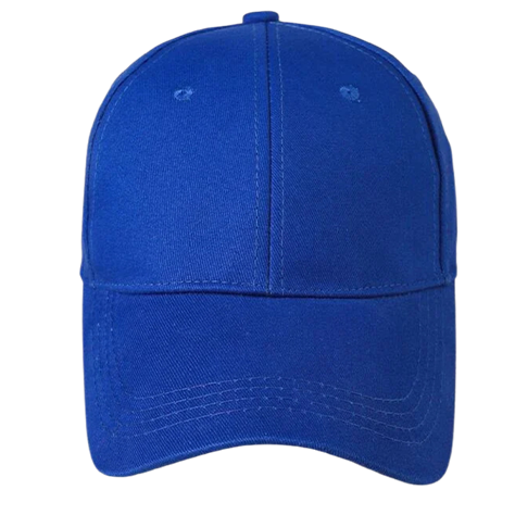casquette bleu face Casquette Bleu Royal Adulte
