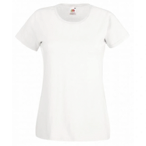T-Shirt Col Rond Blanc Femme