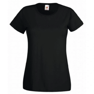T-Shirt Col Rond Noir Femme