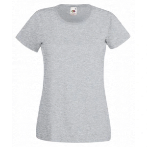 T-Shirt Col Rond Gris Femme