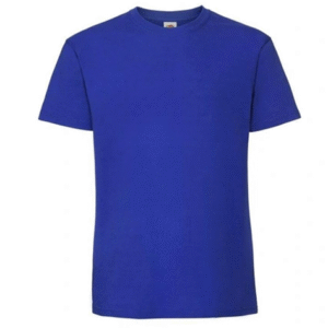 T-Shirt Col Rond Bleu Royal Enfant