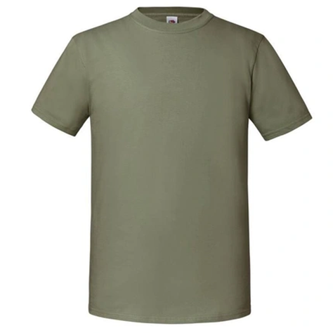 T-Shirt Col Rond Olive Homme