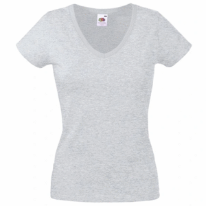 v femme gris T-Shirt Col V Gris Femme