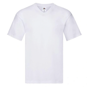 v homme blanc T-Shirt Col V Blanc Homme