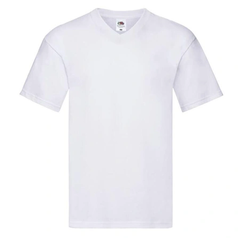 v homme blanc T-Shirt Col V Blanc Homme