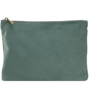 Pochette Velours écologique jade