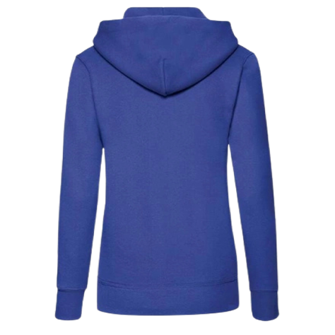 sweat f bleu dos Sweat-Shirt Bleu Femme