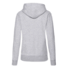 sweat f gris dos Sweat-Shirt Gris Femme