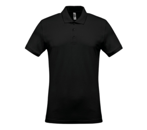 Polo noir face h Polo homme