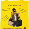 horse mom brune jaune Horse mom club (brune)