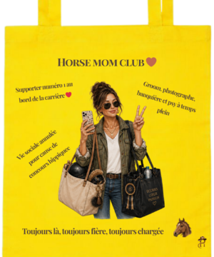 horse mom brune jaune Horse mom club (brune)
