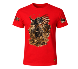 t shirt rodeo rouge homme Born for the rodeo - Men